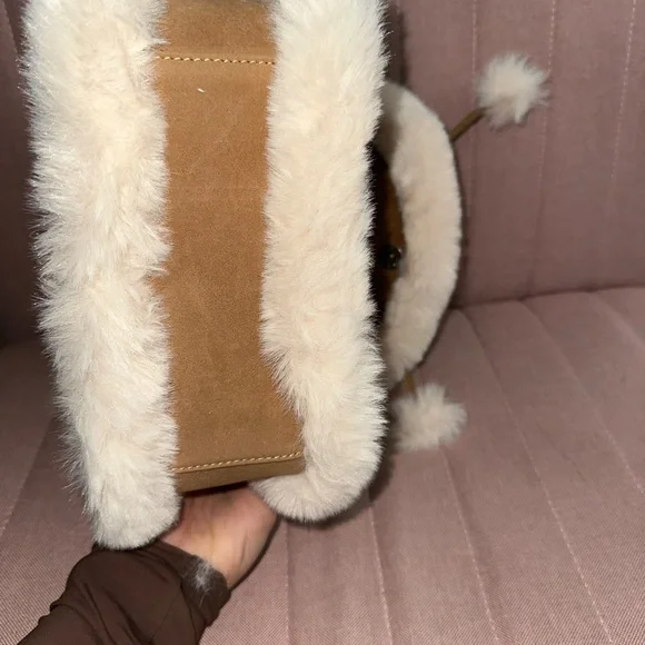 Brown and Cream Women's Bag - Picture 4 of 6